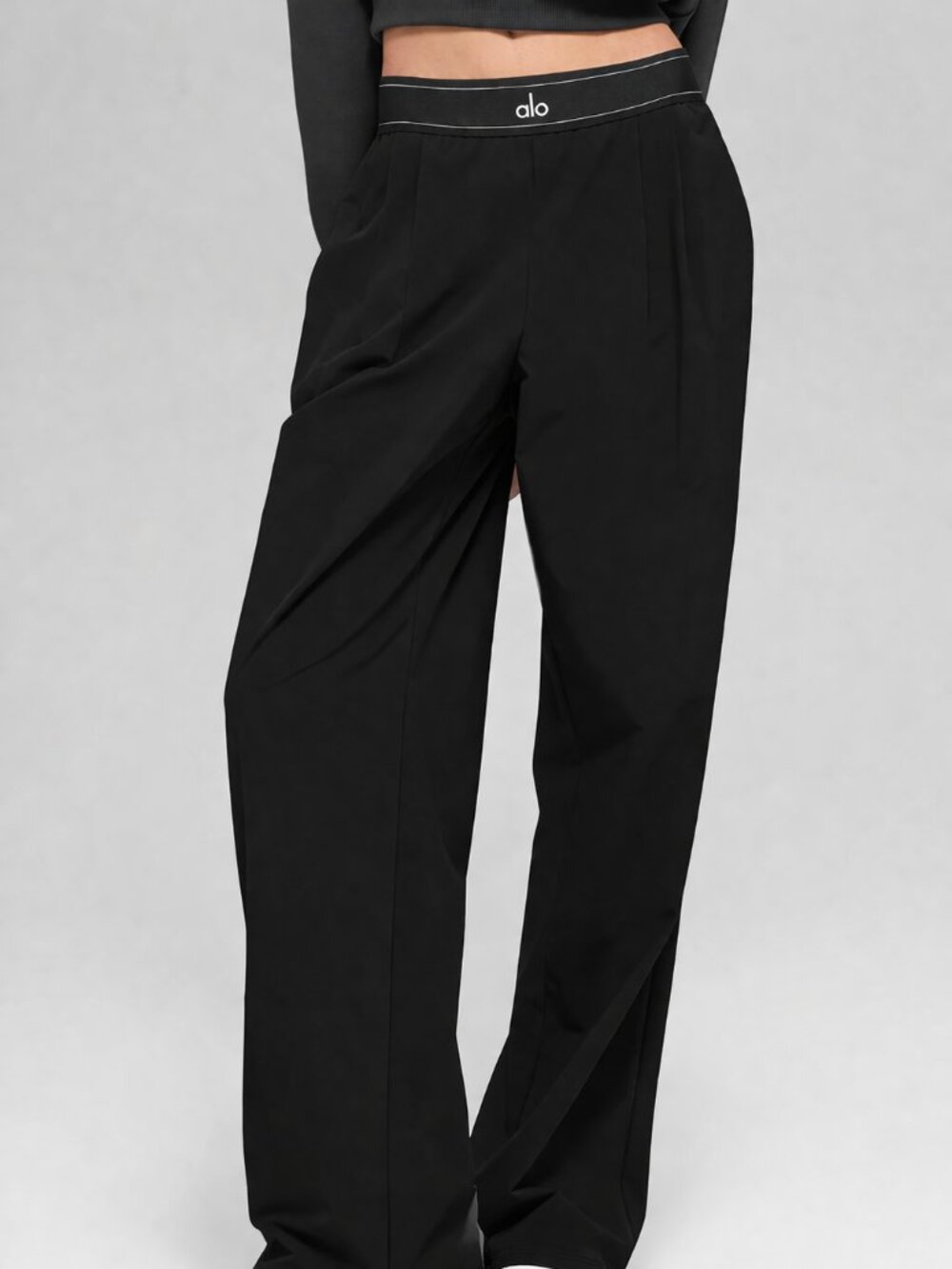 🔥ALO Yoga Suit Up Trouser😘 Black | Chic Everyday Suit Up Trouser NWT